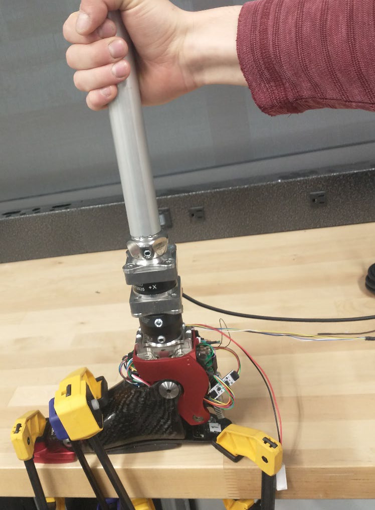 Impedance testing of the prosthesis