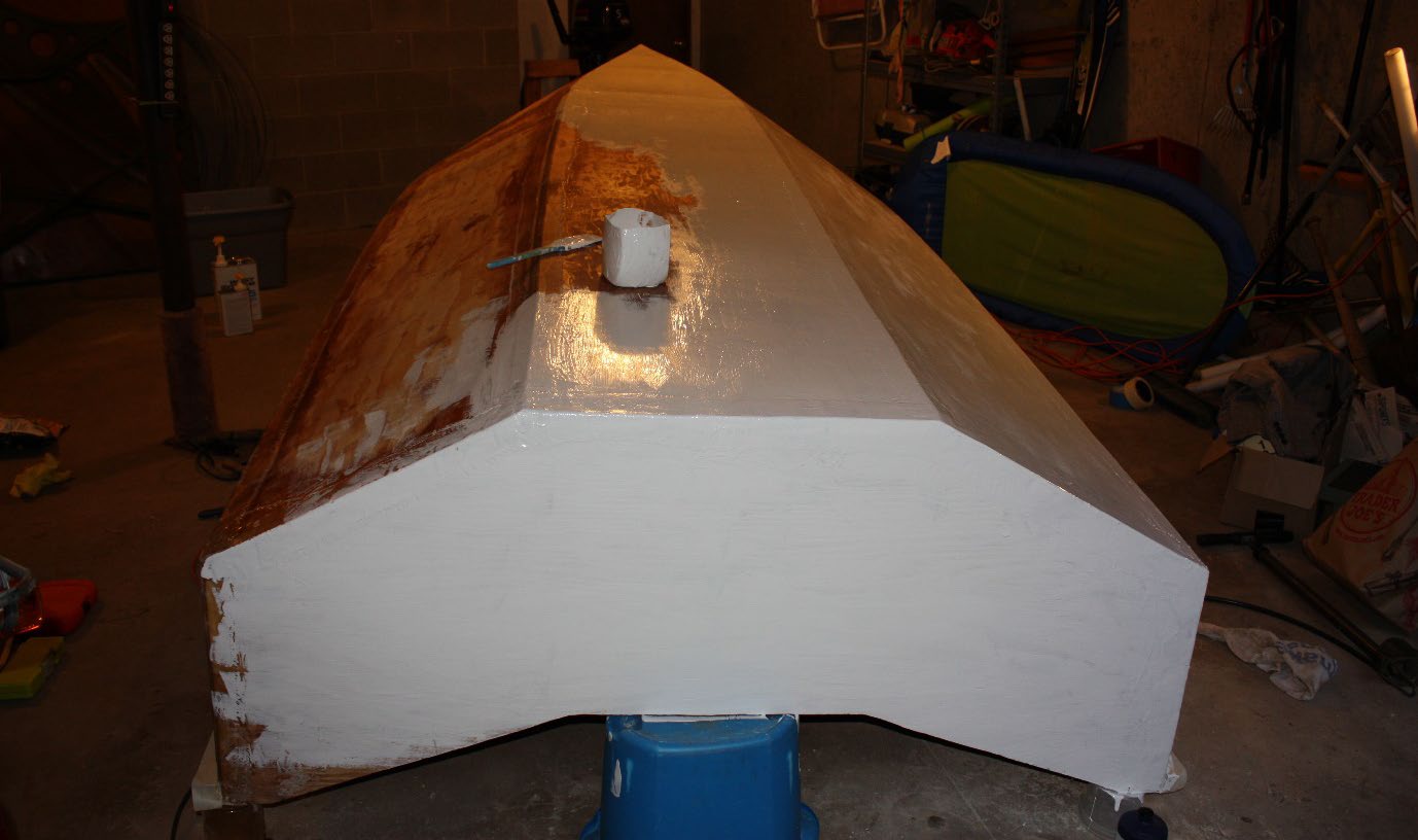 Painting the hull exterior